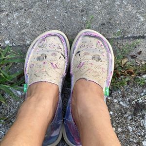 NWOB Sanuk Scribble II Cactus - Camo/Floral Shoes